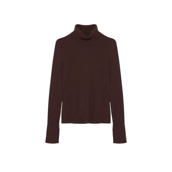 Simkhai Fenwick Cashmere Turtleneck in Chocolate Knit