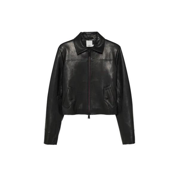 Simkhai Freeman Leather Jacket in Black
