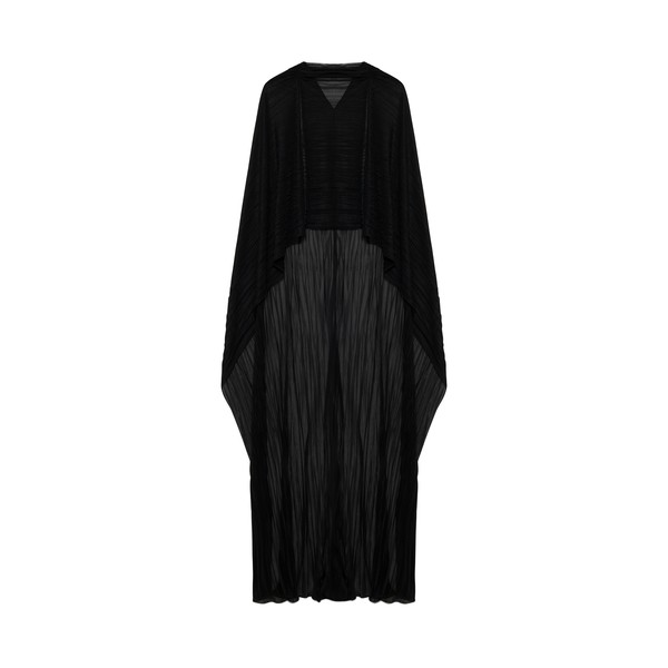 Simkhai Genoa Crinkle Jersey Cape in Black