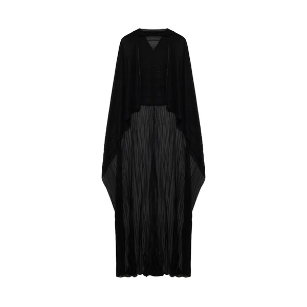 Simkhai Genoa Crinkle Jersey Cape in Black