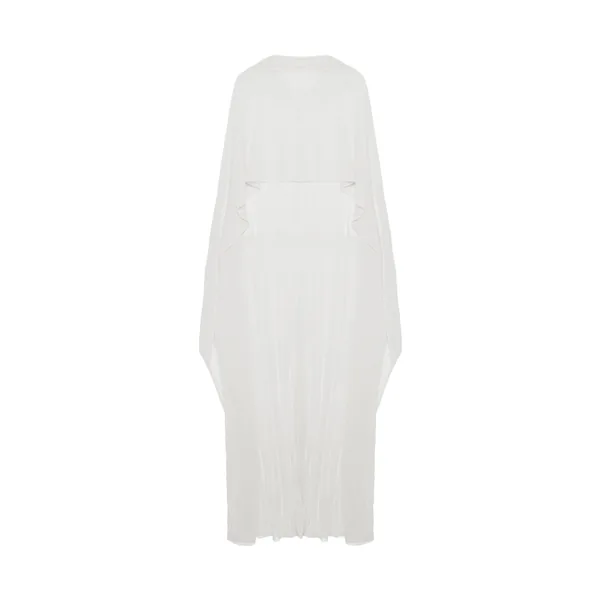 Simkhai Genoa Crinkle Jersey Cape in Ivory