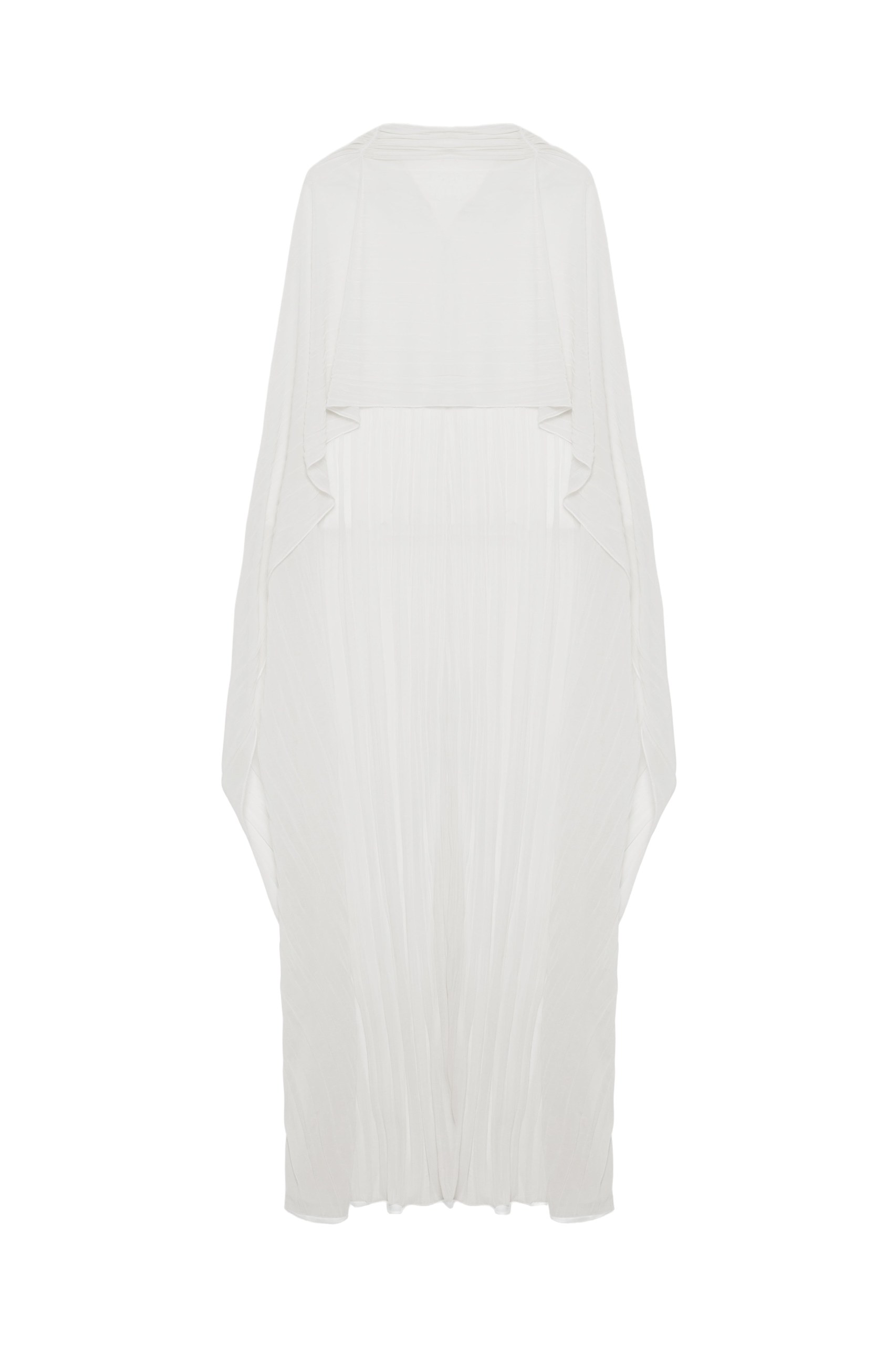 SIMKHAI Genoa Crinkle Jersey Cape in Ivory