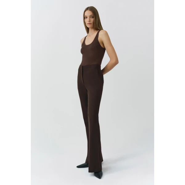 Simkhai Kenna Trouser in Chocolate, view 2