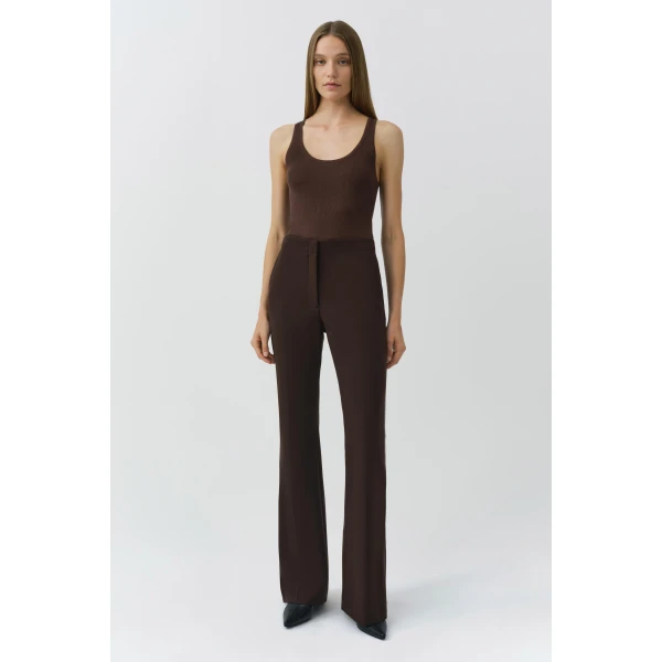 Simkhai Kenna Trouser in Chocolate, view 6