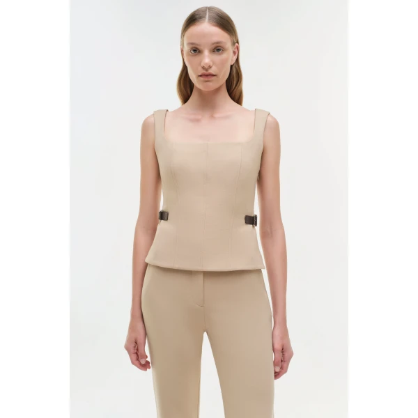 Simkhai Kenna Trouser in Light Camel, view 2
