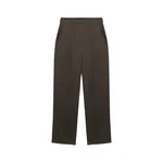 Simkhai Kyra Satin Wide Leg Pant in Chocolate