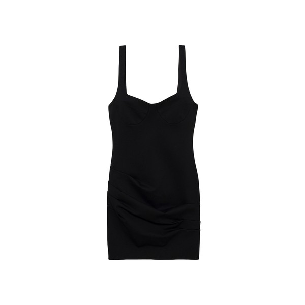 Simkhai Lindy Sculpted Scuba Mini Dress in Black