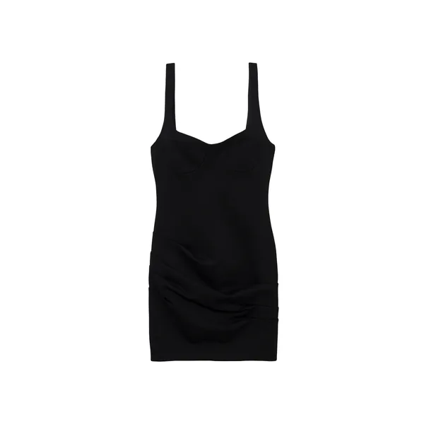 Simkhai Lindy Sculpted Scuba Mini Dress in Black