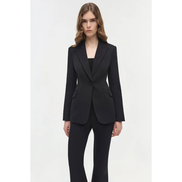 Simkhai Meyers Twill Blazer in Black, view 3