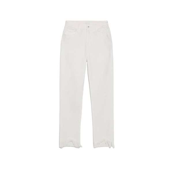 Simkhai River Straight Leg Denim in Distressed White