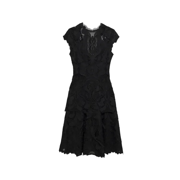 Simkhai Signature Laura Lace Dress in Black