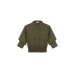 Simkhai Stiles Knit Cotton Shirt in Fern
