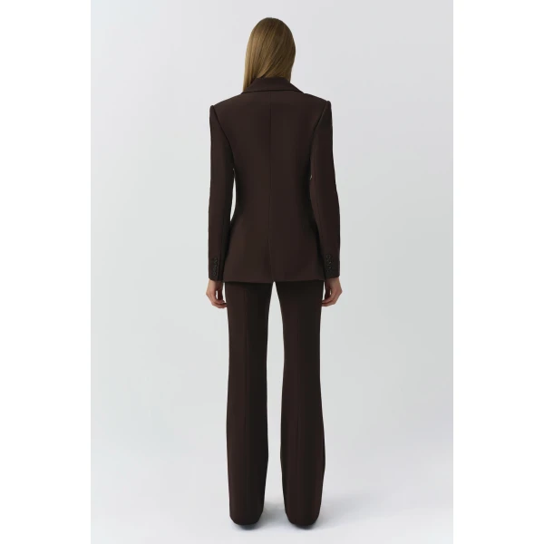 Simkhai Surabhi Blazer in Chocolate, view 5