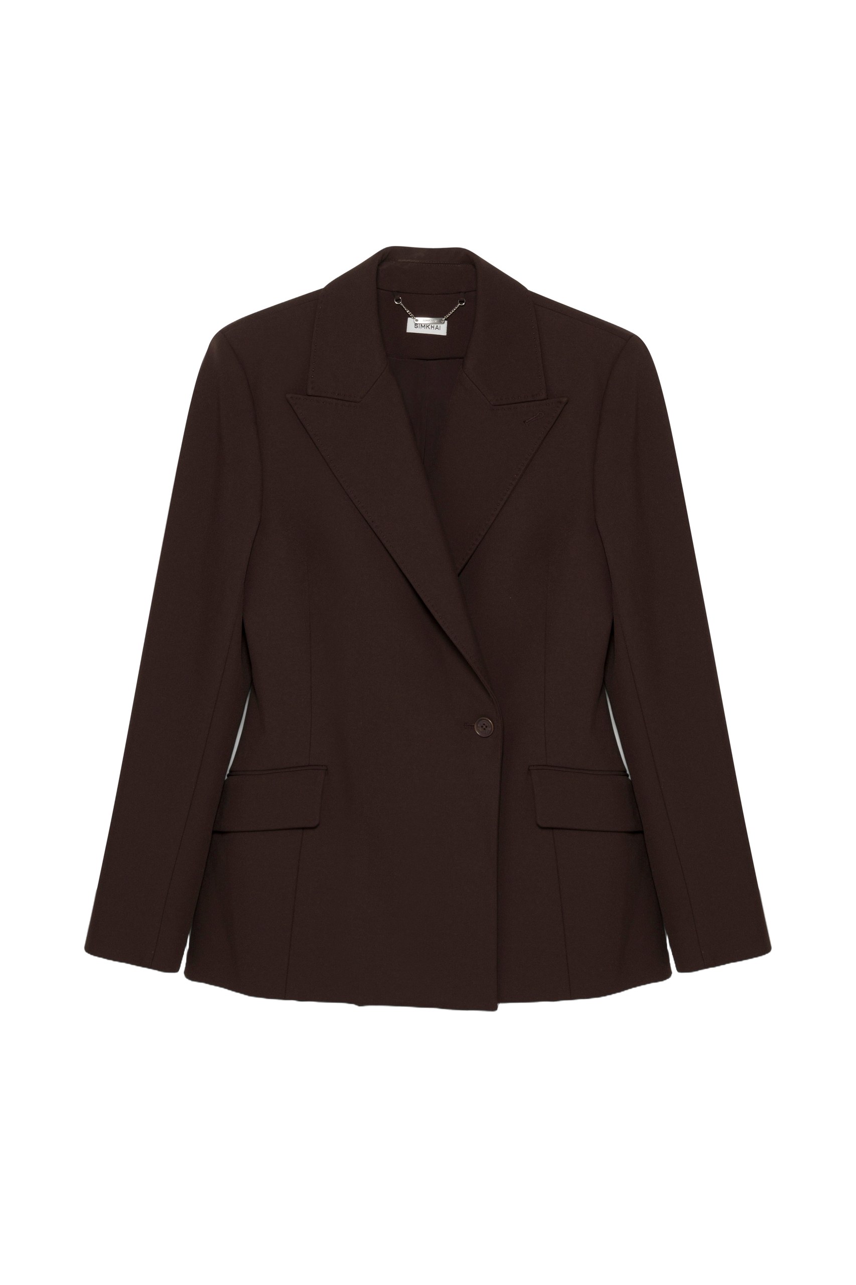 SIMKHAI Surabhi Blazer in Chocolate