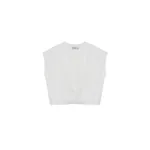 Simkhai Wrenli Cotton Pleated Top in White