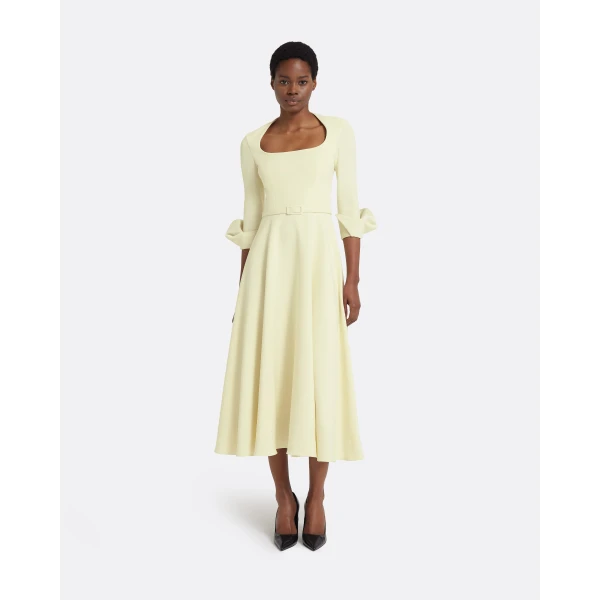 Safiyaa Ellis Midi Dress in Buttermilk, view 2