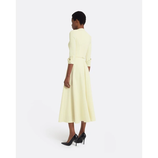 Safiyaa Ellis Midi Dress in Buttermilk, view 3