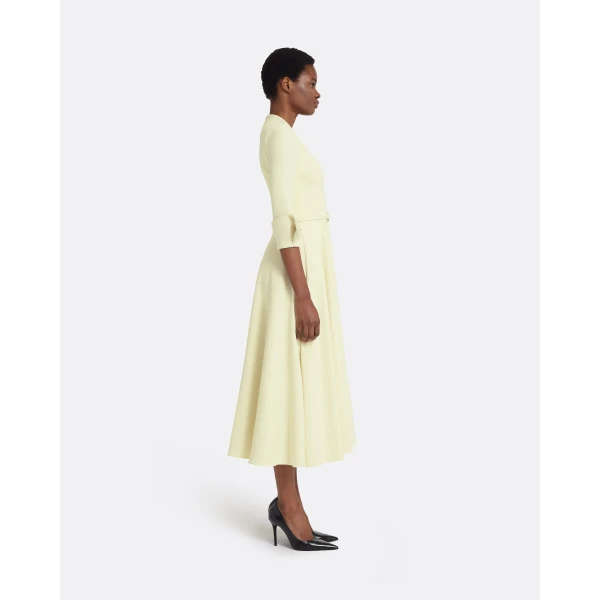 Safiyaa Ellis Midi Dress in Buttermilk, view 5