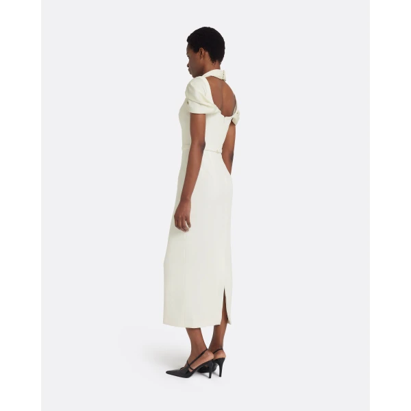 Safiyaa Ifara Midi Dress in Ivory, view 3