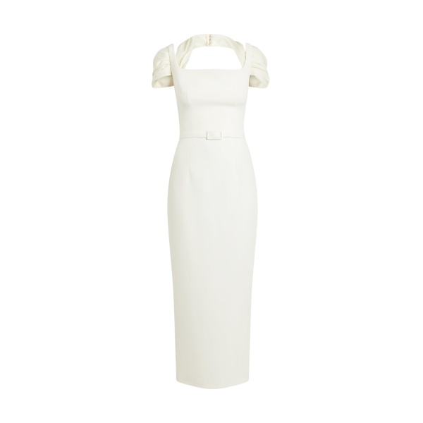 Safiyaa Ifara Midi Dress in Ivory