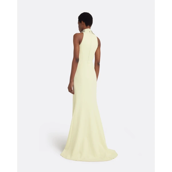 Safiyaa Lark Long Dress in Buttermilk, view 3