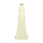 Safiyaa Lark Long Dress in Buttermilk