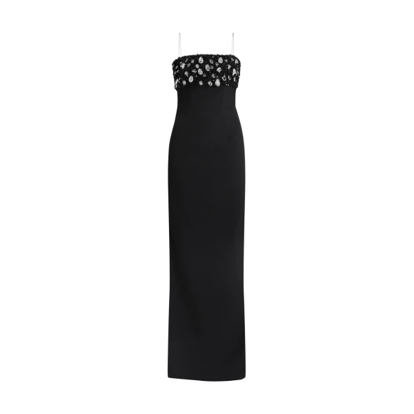 Safiyaa Nyra Long Dress in Black
