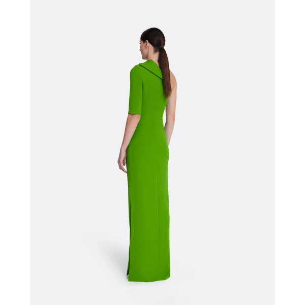 Safiyaa Rosalinda Long Dress in Verdant Green, view 3