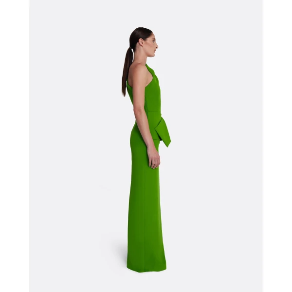 Safiyaa Rosalinda Long Dress in Verdant Green, view 5