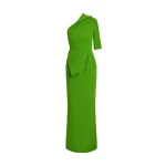 Safiyaa Rosalinda Long Dress in Verdant Green