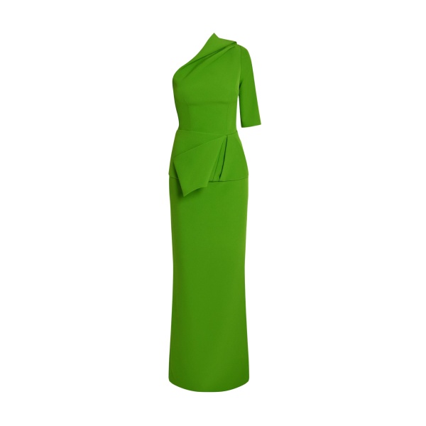 Safiyaa Rosalinda Long Dress in Verdant Green