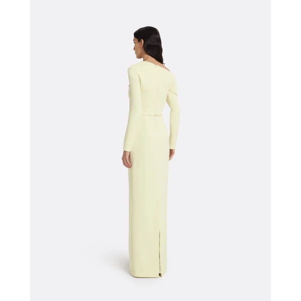 Safiyaa Yemihma Long Dress in Buttermilk, view 3