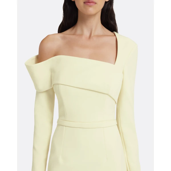 Safiyaa Yemihma Long Dress in Buttermilk, view 4