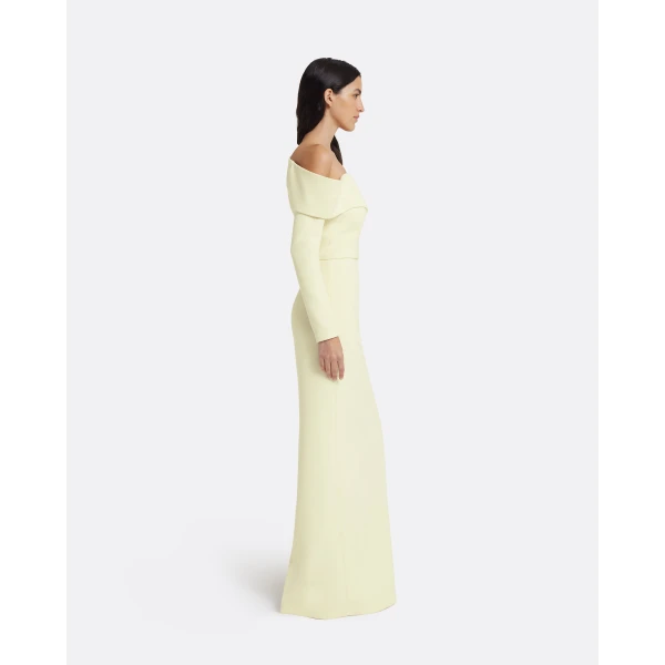 Safiyaa Yemihma Long Dress in Buttermilk, view 5