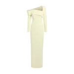 Safiyaa Yemihma Long Dress in Buttermilk
