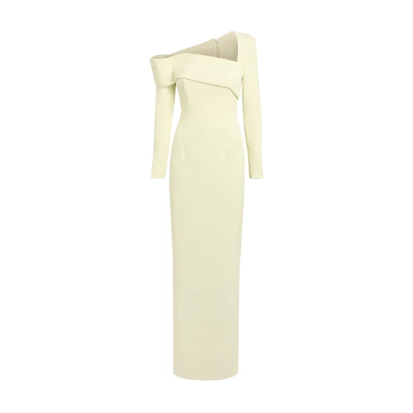 Safiyaa Yemihma Long Dress in Buttermilk
