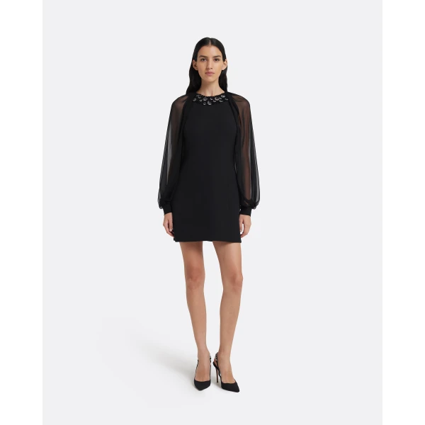 Safiyaa Yonah Mini Dress in Black, view 2