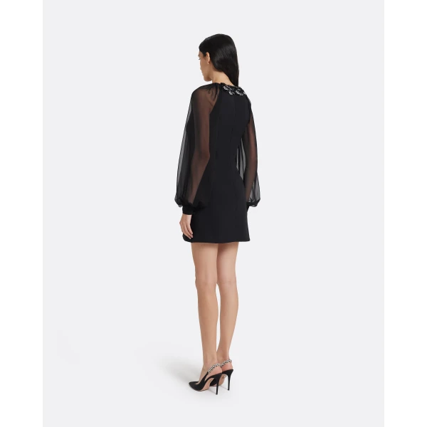 Safiyaa Yonah Mini Dress in Black, view 3