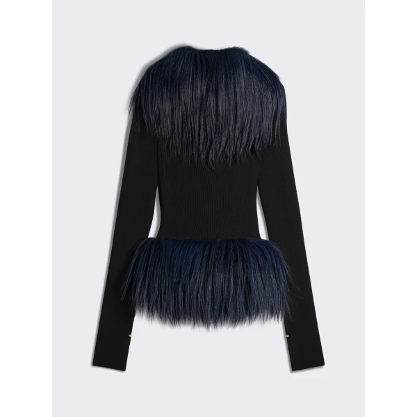 Schiaparelli Bi-Material Cardigan, view 2