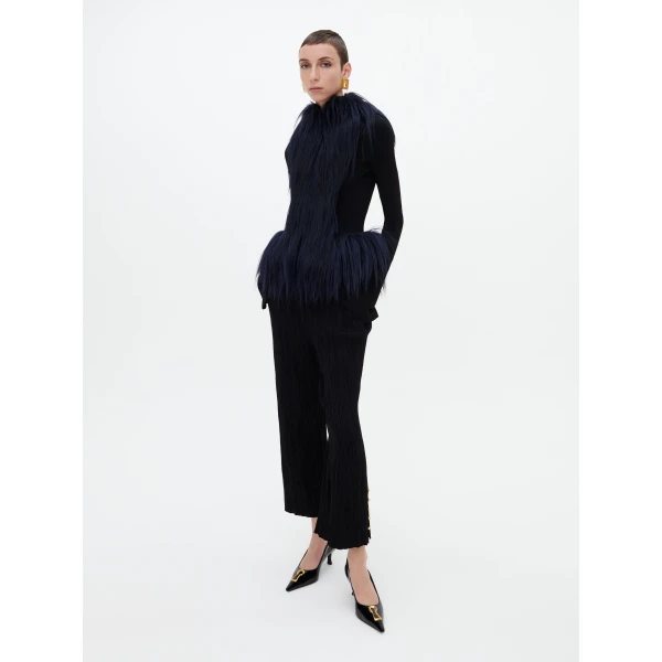 Schiaparelli Bi-Material Cardigan, view 3