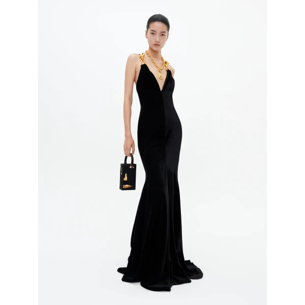 Schiaparelli Bijoux Straps Mermaid Dress, view 3