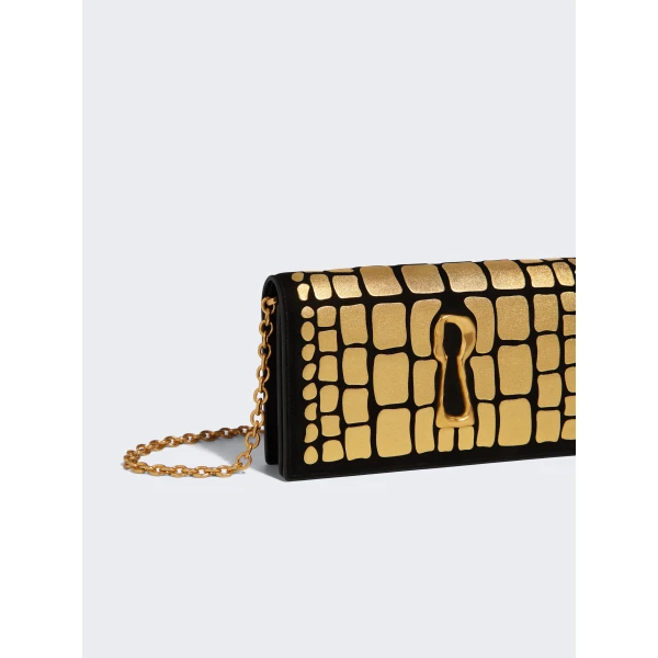 Schiaparelli Chain Keyhole Clutch, view 5