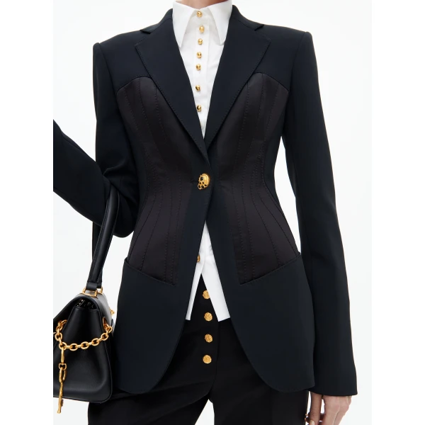 Schiaparelli Corset Jacket in Noir, view 5