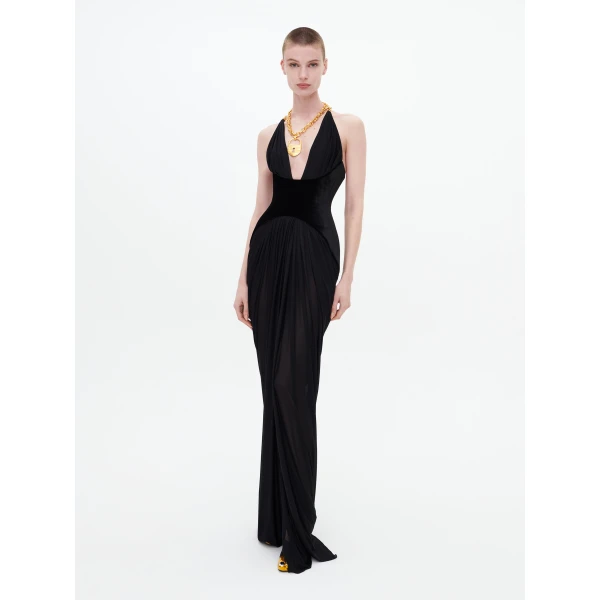 Schiaparelli Draped Bijou Dress, view 3