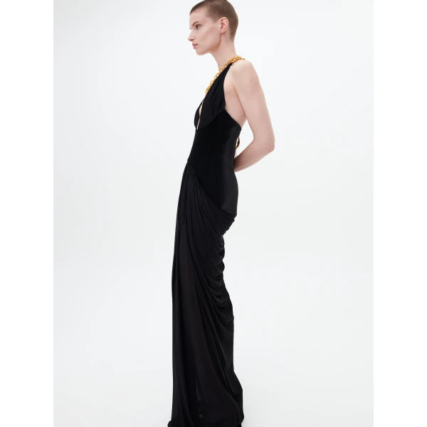 Schiaparelli Draped Bijou Dress, view 5