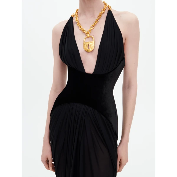 Schiaparelli Draped Bijou Dress, view 6