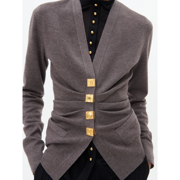Schiaparelli Draped Cardigan, view 6