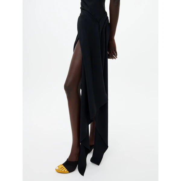 Schiaparelli Draped Dress in Noir, view 6
