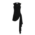 Schiaparelli Draped Dress in Noir
