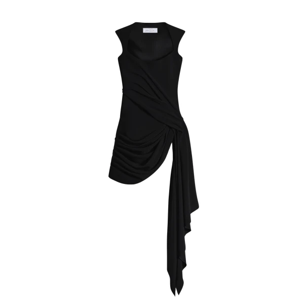 Schiaparelli Draped Dress in Noir